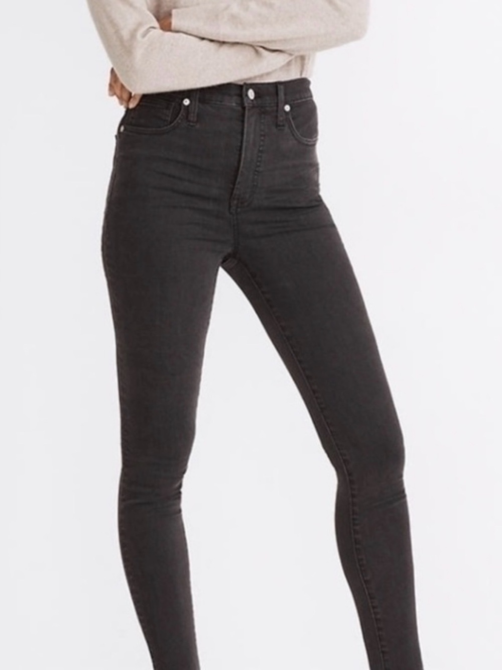 Madewell High-Rise Skinny Jeans in Black